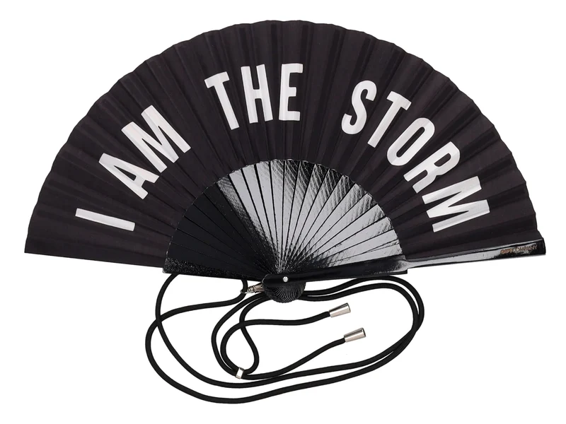 Giftcompany Fififan Fächer I am the Storm schwarz 23cm