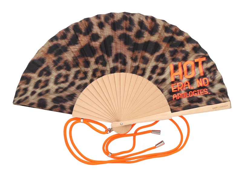 Giftcompany Fififan Fächer Leo Hot Era braun 23cm