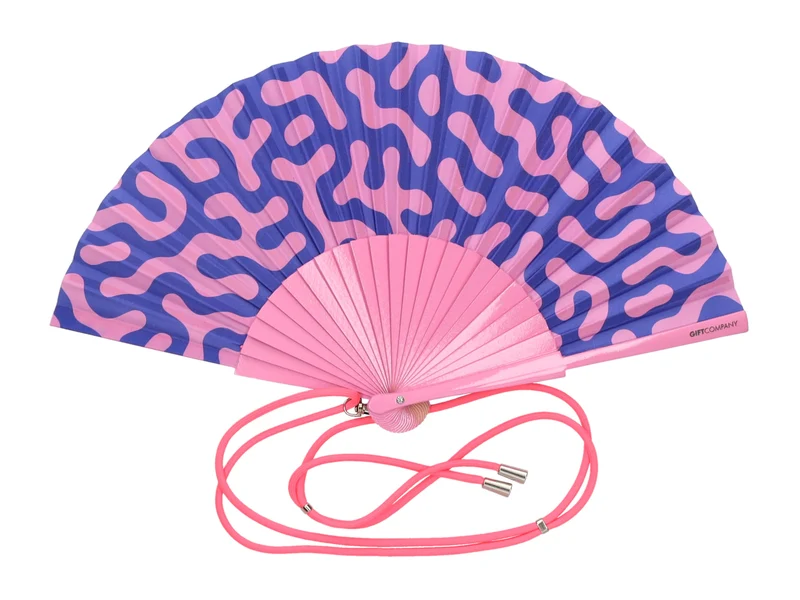 Giftcompany Fififan Fächer Koralle lila/rosa 23cm