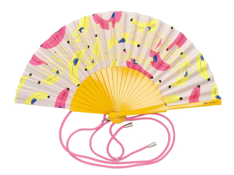 Giftcompany Fififan Fächer Bananas gelb 23cm