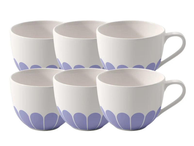 Villeroy & Boch Fleur bleu Kaffeetasse 0,16l Set6