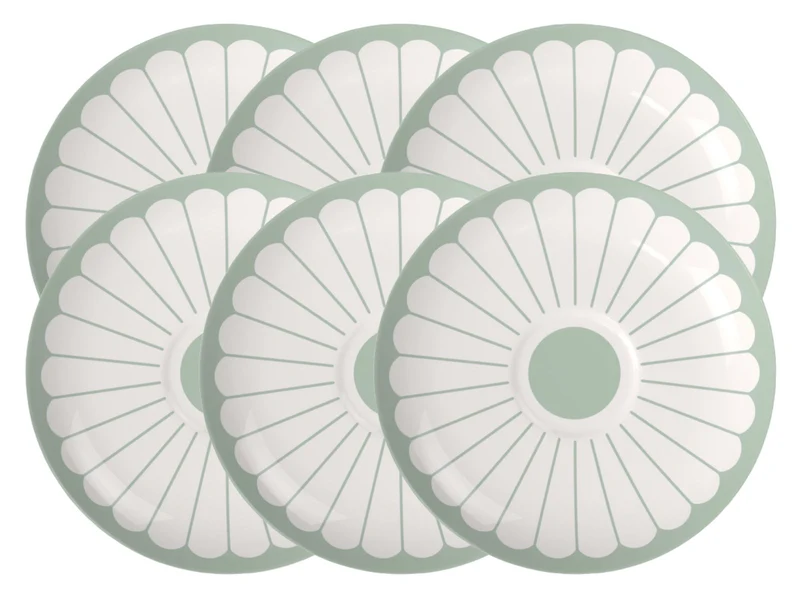 Villeroy & Boch Fleur vert Cappuccino-Untertasse 17,5cm Set6