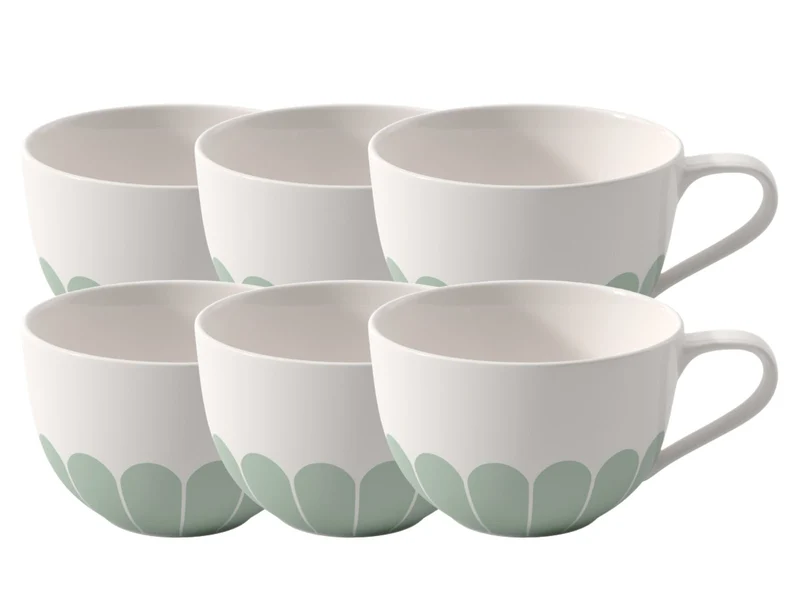 Villeroy & Boch Fleur vert Cappuccinotasse 0,3l Set6