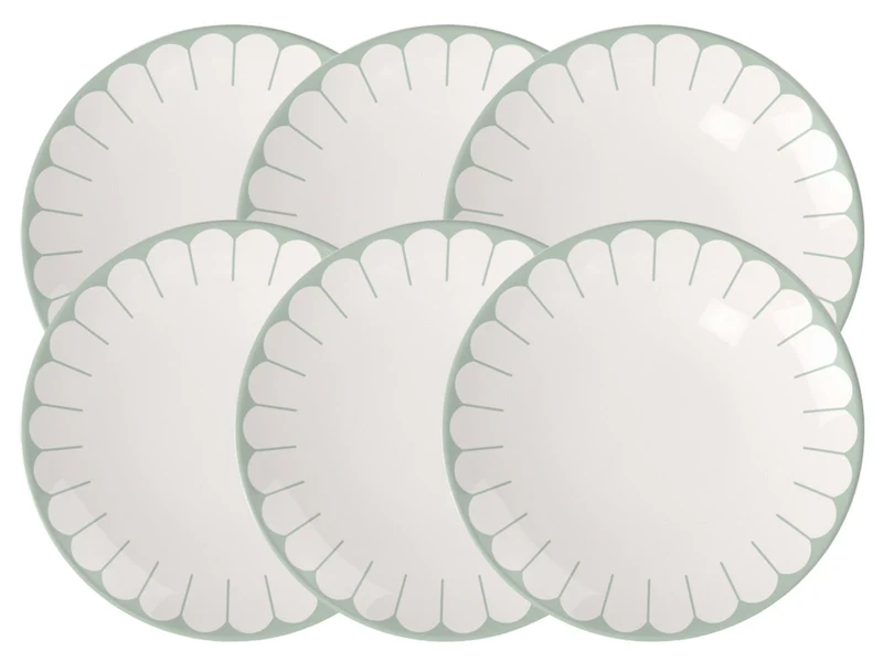 Villeroy & Boch Fleur vert Frühstücks/Dessertteller 21cm Set6