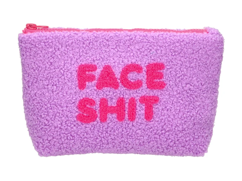 Giftcompany Voyage Teddy Tasche M Face Sh*t lila 25cm