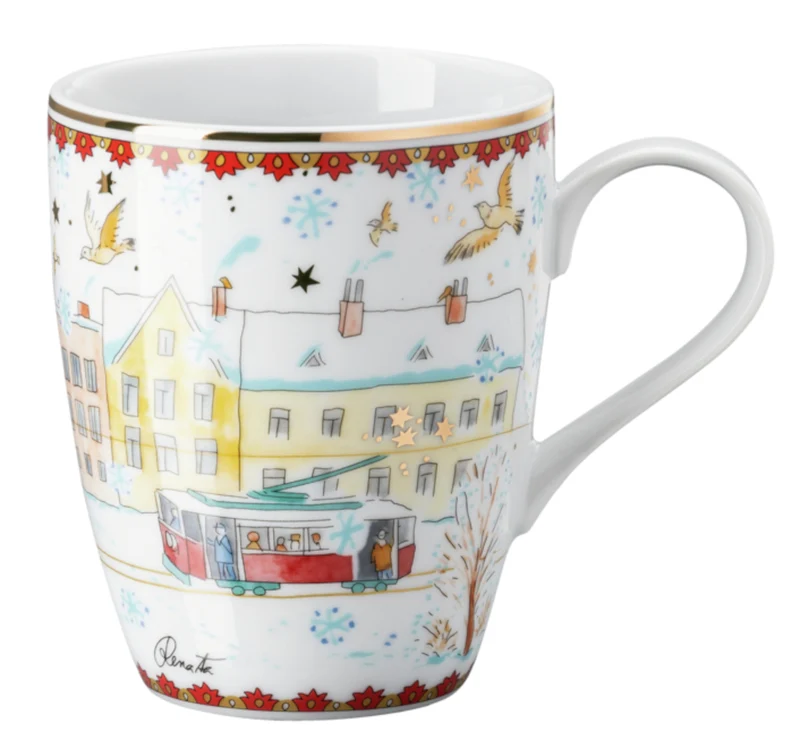 Hutschenreuther Sammelkollektion 2023 Weihnachtsklänge II Becher mit Henkel 360ml