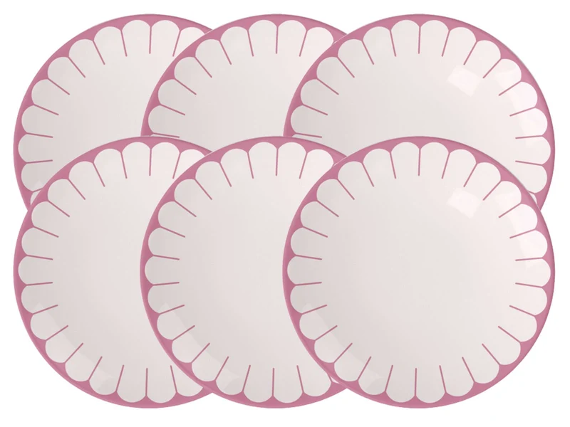 Villeroy & Boch Fleur cassis Frühstück/Dessertteller 21cm Set6