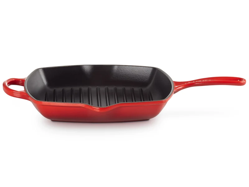 Le Creuset Grillpfanne Signature quadratisch kirschrot 26cm