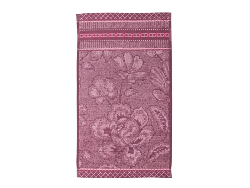 PIP STUDIO Jasmin Jacquard Gästehandtuch light pink 30x50cm (1 Stück)