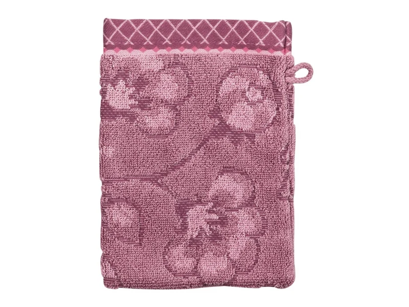 PIP STUDIO Jasmin Jacquard Waschhandschuh light pink 16x22cm (1 Stück)