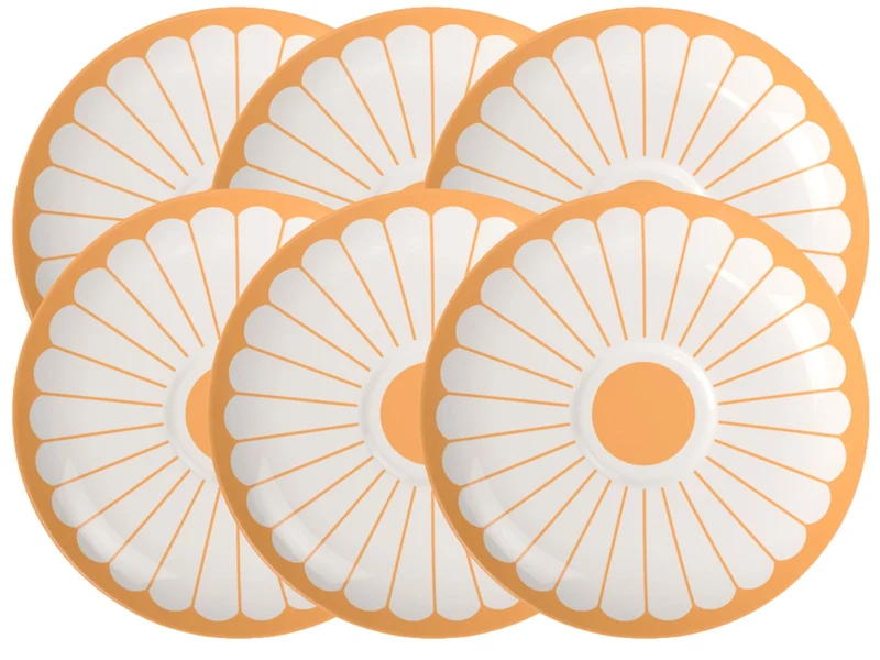 Villeroy & Boch Fleur soleil Cappuccino-Untertasse 17,5cm Set6