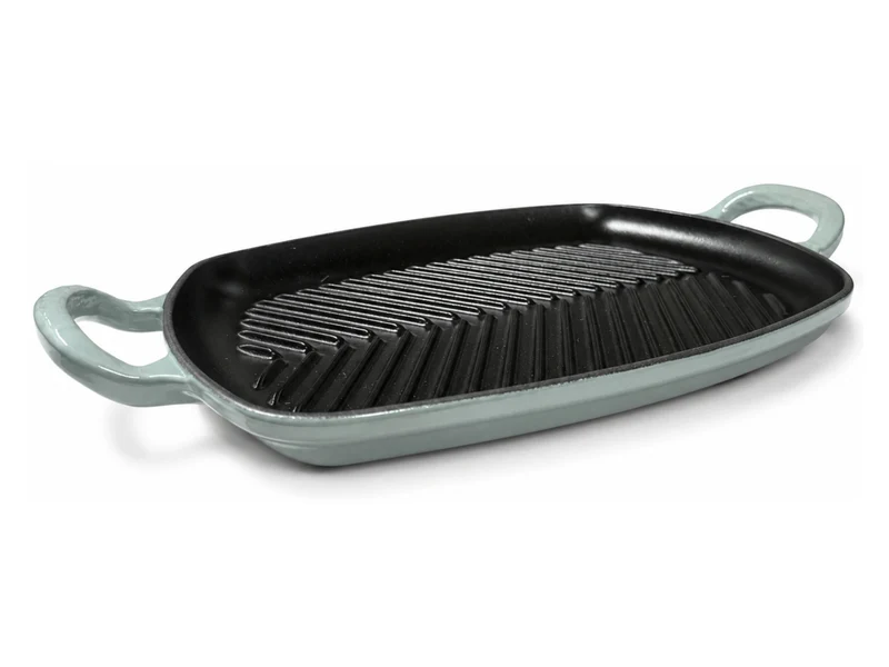 Le Creuset Grillplatte Signature rechteckig sea salt 30cm