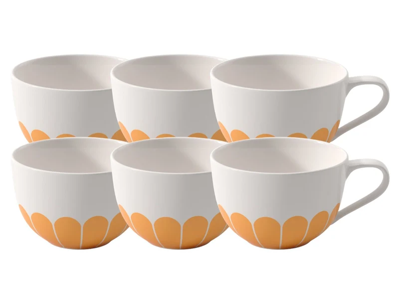 Villeroy & Boch Fleur soleil Cappuccinotasse 0,3l Set6