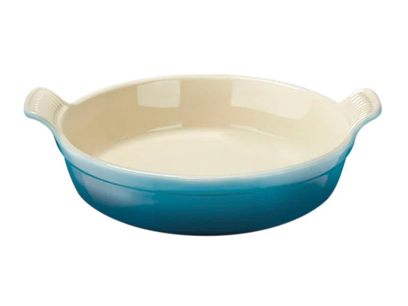 Le Creuset Auflaufform Tradition rund deep teal 24cm