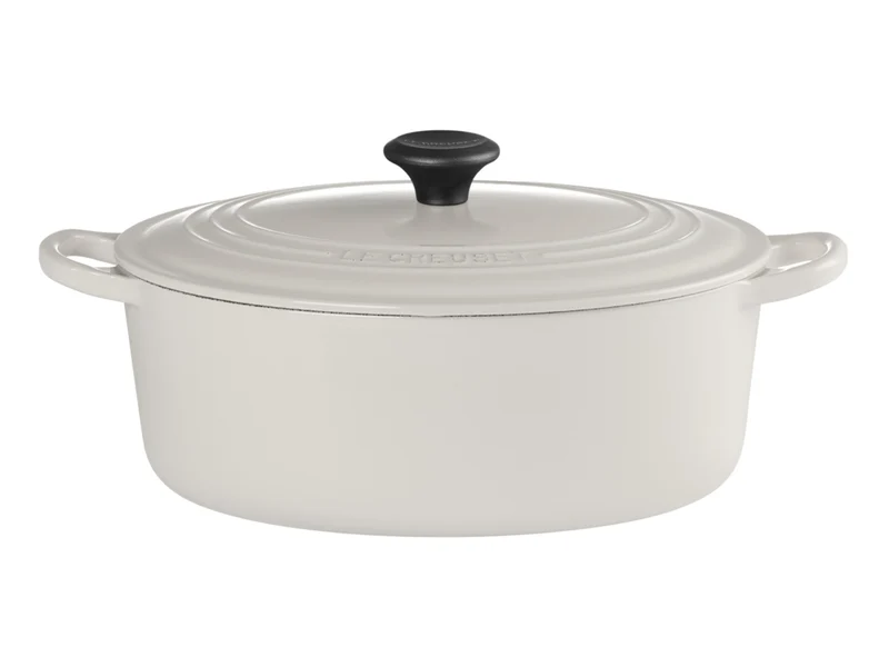 Le Creuset Bräter Tradition oval mit Phenolknopf creme 27cm