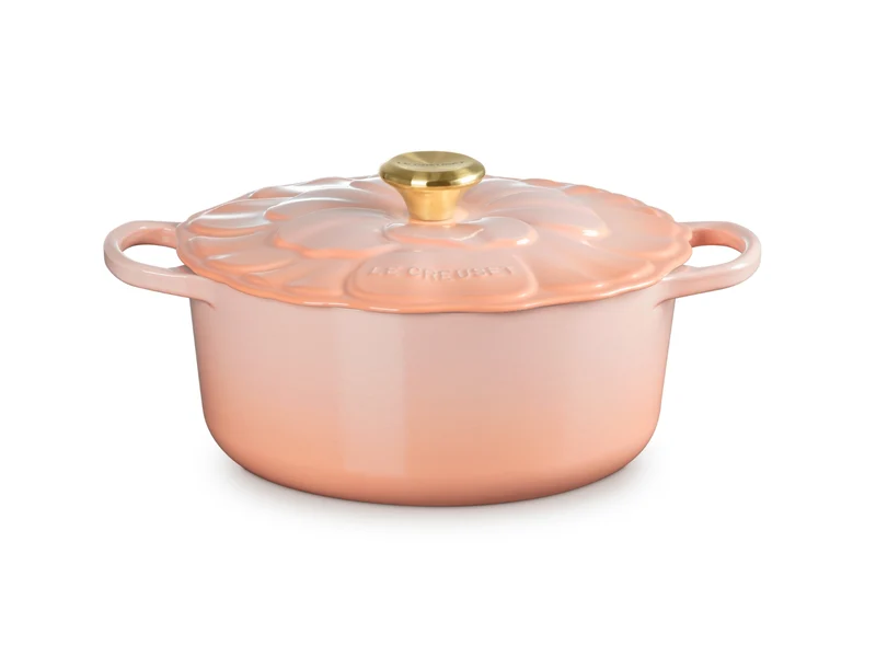 Le Creuset Bräter Blume Signature rund pêche 26cm