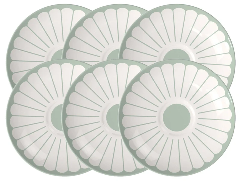 Villeroy & Boch Fleur vert Kaffee-Untertasse 15cm Set6