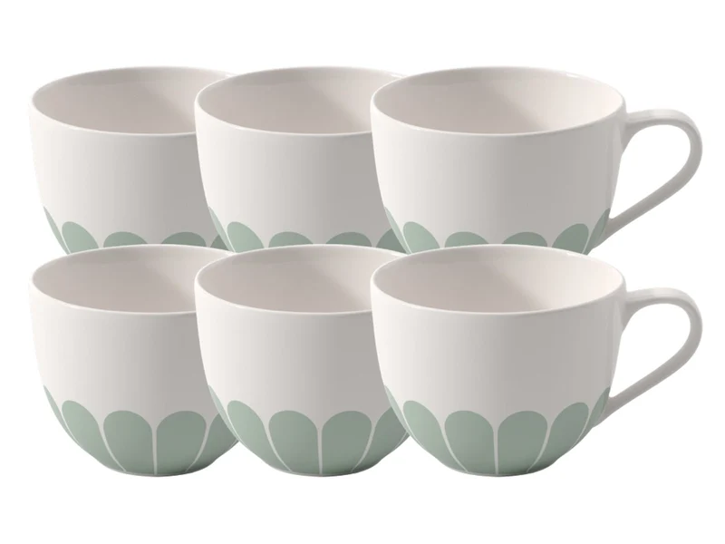 Villeroy & Boch Fleur vert Kaffeetasse 0,16l Set6