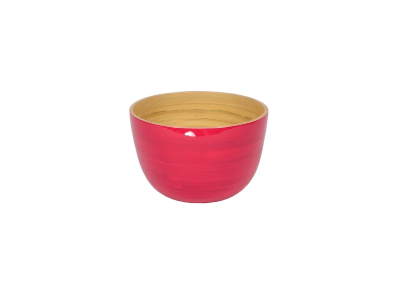 albert L. (punkt) Bambus-Schüssel fuchsia 12x8cm