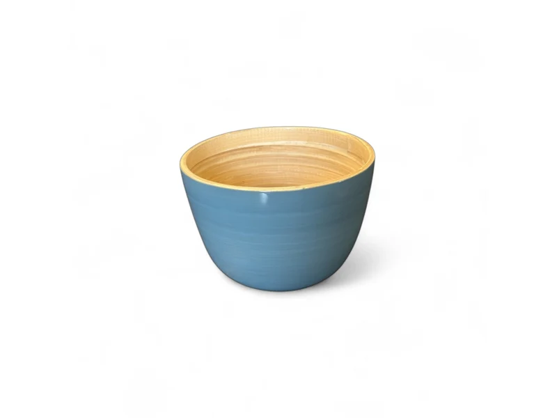 albert L. (punkt) Bambus-Schüssel taubenblau 12x8cm