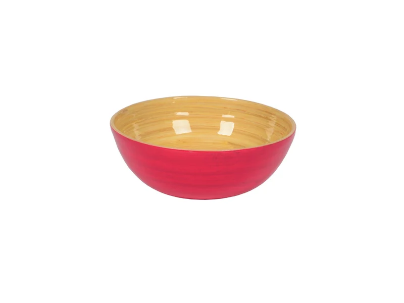 albert L. (punkt) Bambus-Schüssel fuchsia 18x7cm