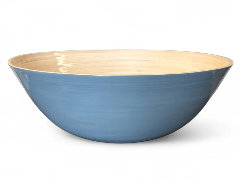 albert L. (punkt) Bambus-Schüssel taubenblau 30x10cm