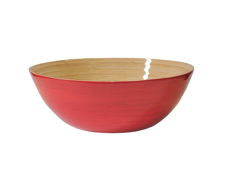 albert L. (punkt) Bambus-Schüssel fuchsia 40x14cm