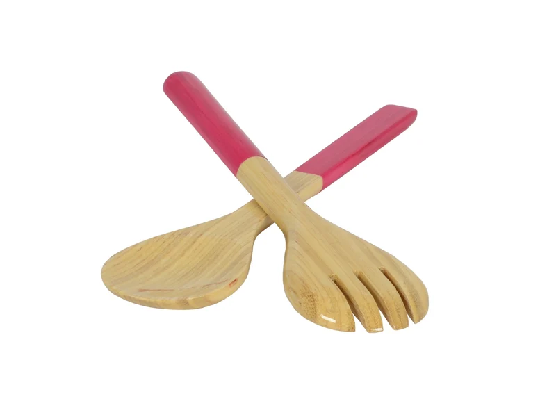albert L. (punkt) Bambus-Besteck fuchsia 27,5cm