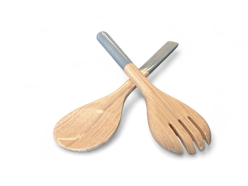 albert L. (punkt) Bambus-Besteck taubenblau 27,5cm