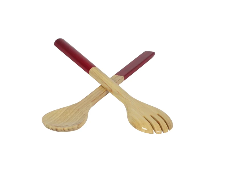 albert L. (punkt) Bambus-Besteck rot 37,5cm