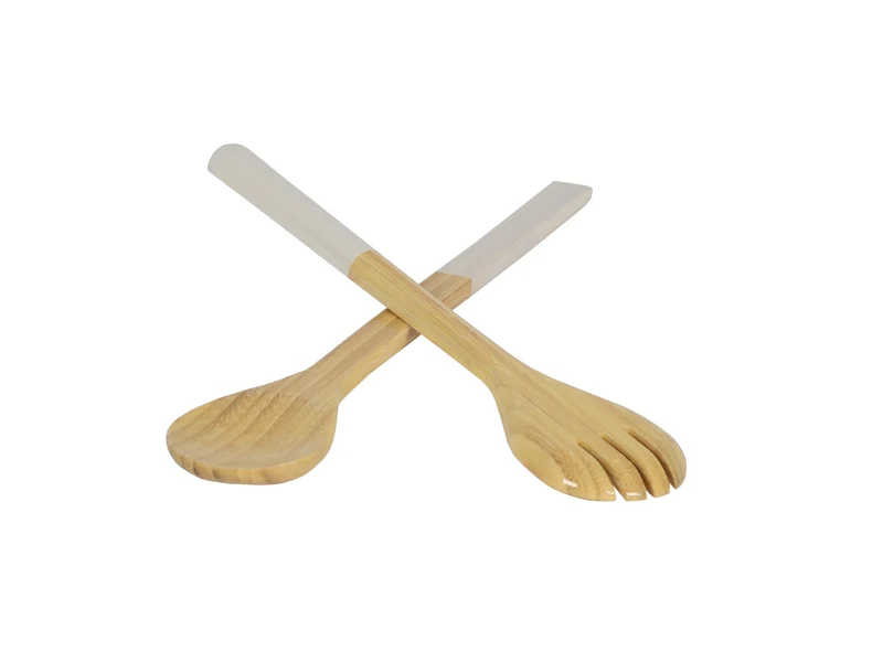 albert L. (punkt) Bambus-Besteck weiß 37,5cm