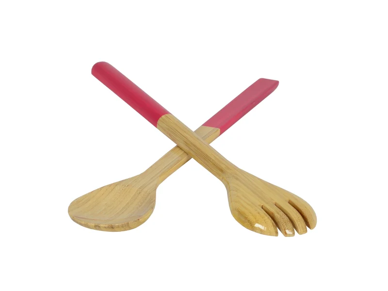 albert L. (punkt) Bambus-Besteck fuchsia 37,5cm