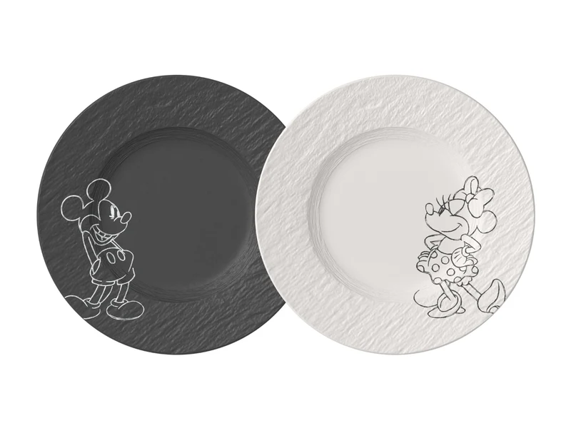 Villeroy & Boch Manufacture Rock - Mickey Mouse Frühstücksteller 2erSet