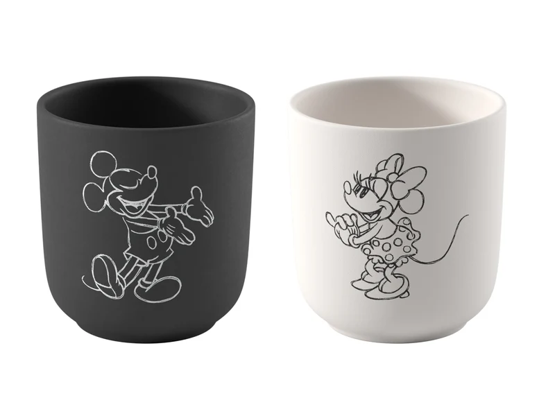 Villeroy & Boch Manufacture Rock - Mickey Mouse Kaffeebecher 2erSet