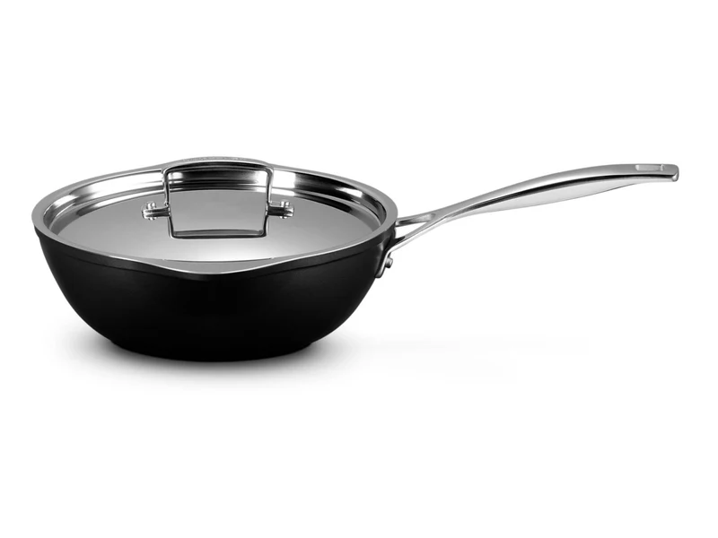 Le Creuset Aluminium-Antihaft Sautépfanne mit zwei Ausgießern rund 24cm