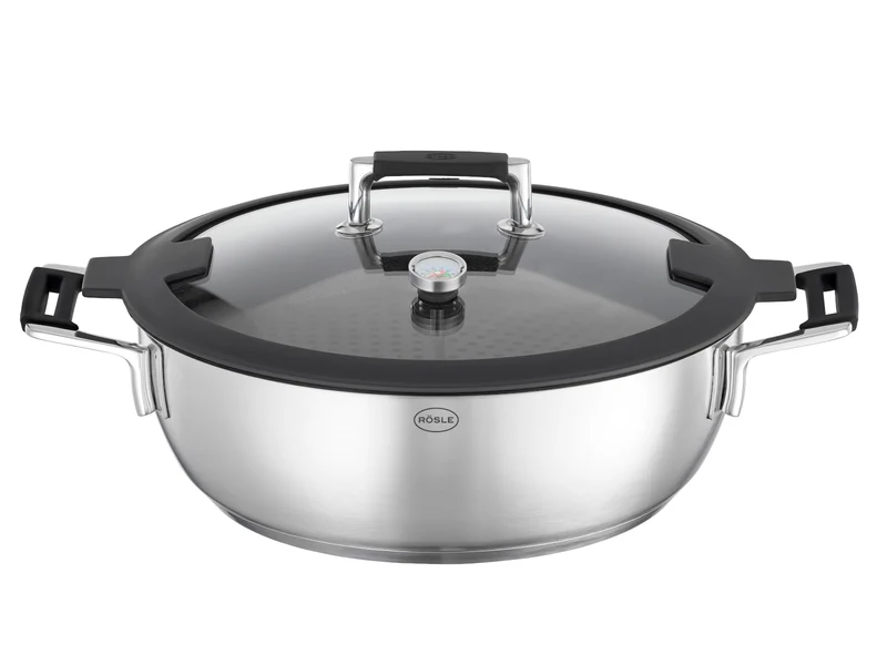 Rösle Silence® Pro Aroma Dampfgarer Edelstahl 28 cm