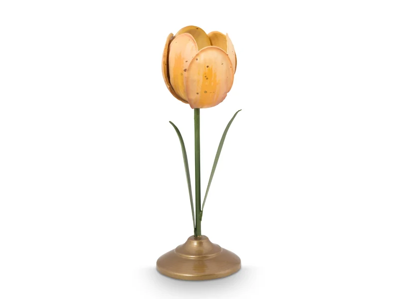 PIP STUDIO Metal Tulip Kerzenhalter gelb 21cm