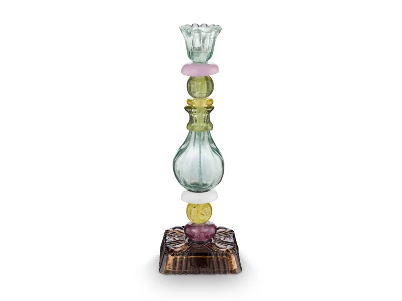 PIP STUDIO Glass Beads Kerzenhalter grün 28cm