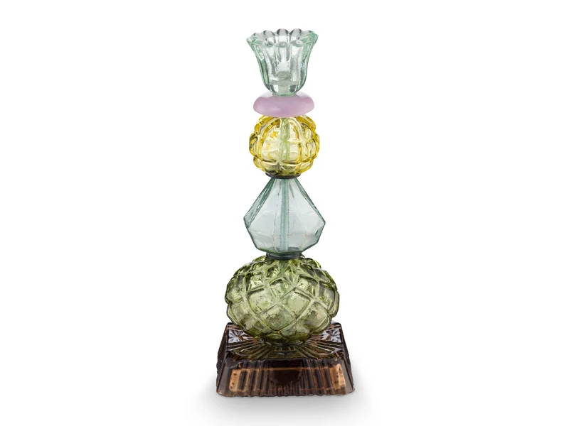 PIP STUDIO Glass Beads Kerzenhalter grün 23,5cm