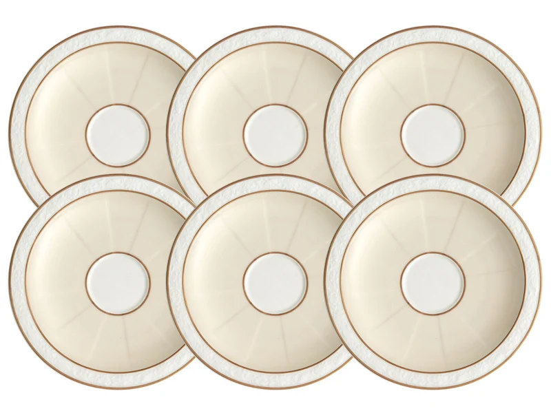 Villeroy & Boch Ivoire Mokka-/Espressountertasse 13cm Set6