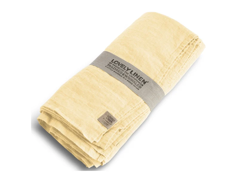 Lovely Linen Lovely Tischdecke lemon sorbet 145x250cm