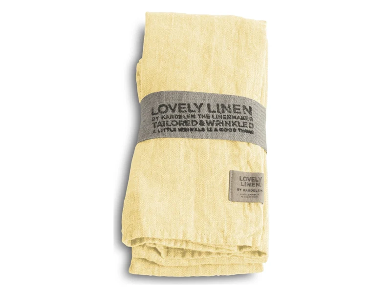 Lovely Linen Lovely Servietten lemon sorbet 45x45cm Set 4