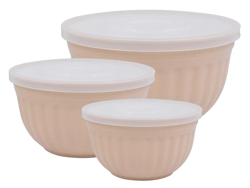 Greengate Alice Schüssel mit Deckel creamy fudge Set3