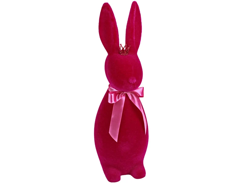 Werner Voß Hase mit Krone magenta 22x20x69 cm