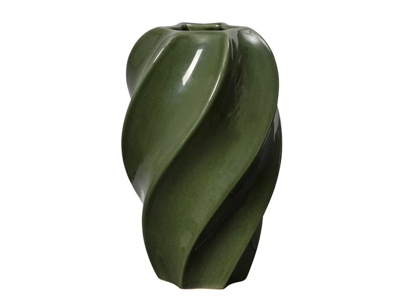 Broste Copenhagen Odette Vase hunter green 24cm