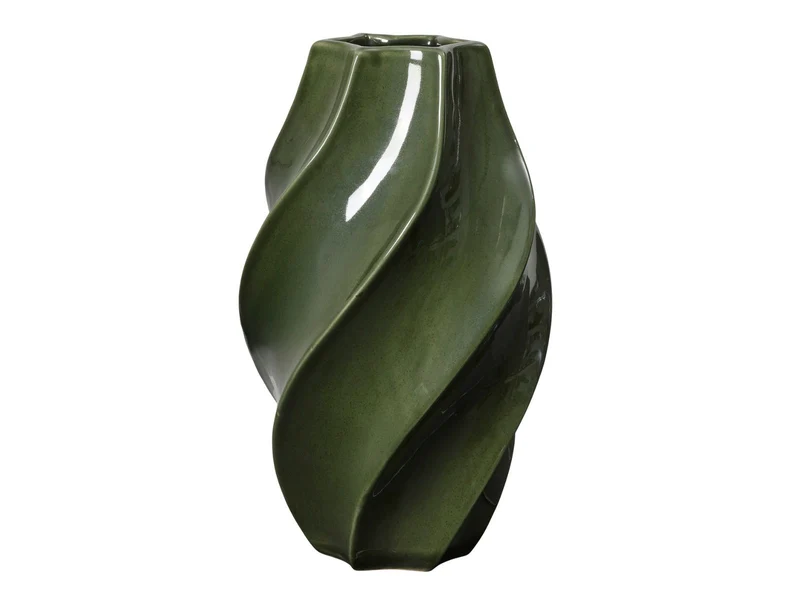 Broste Copenhagen Odette Vase hunter green 32cm