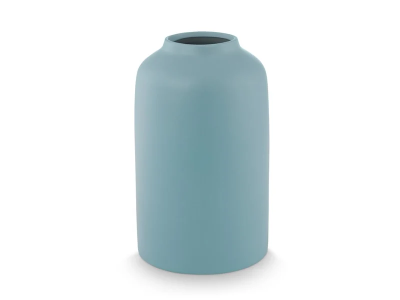 PIP STUDIO Vase Ceramic Matt Blue 30cm