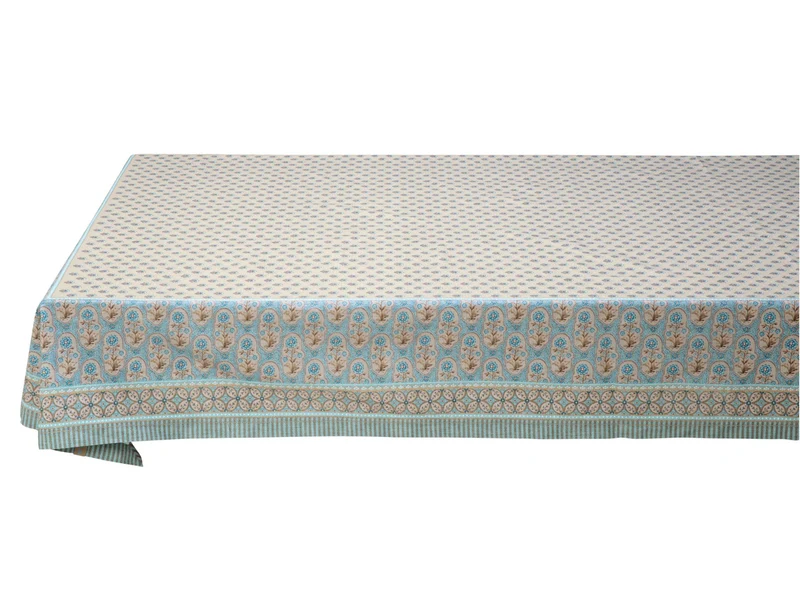 PIP STUDIO Blooming Tales Khaki-Blue Tischdecke 150x300cm