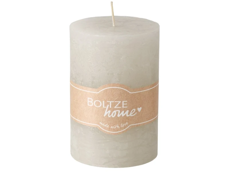 Boltze Casual Stumpenkerze grau 10cm