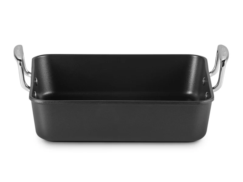 Le Creuset Aluminium-Antihaft Bratreine Signature quadratisch schwarz matt 26cm